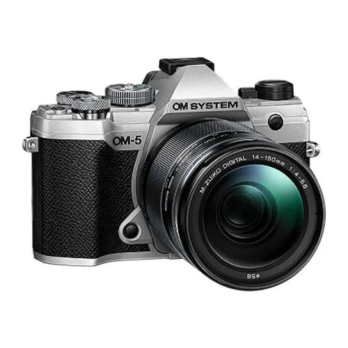 OM System OM-5 con 14-150mm F4-5.6 II – Kit de cámara mirrorless y objetivo (plata)