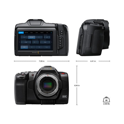 Blackmagic Design Pocket Cinema Camera 6K G2 – Cuerpo de cámara